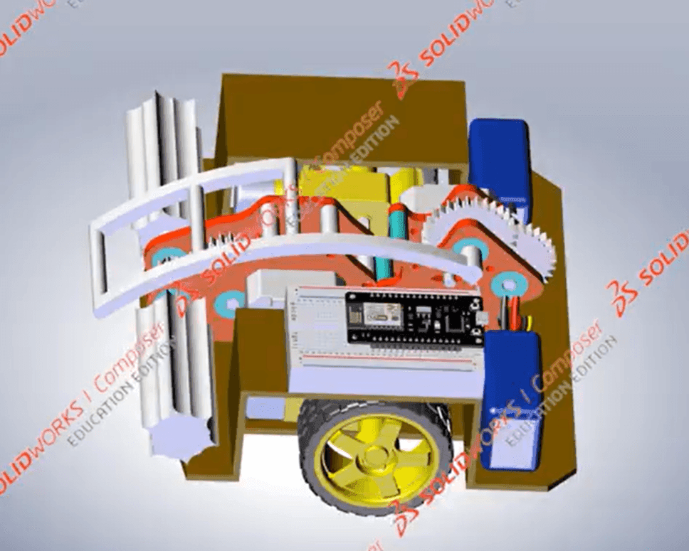 Cardboard Battlebot Gearbox, image 10 of 10