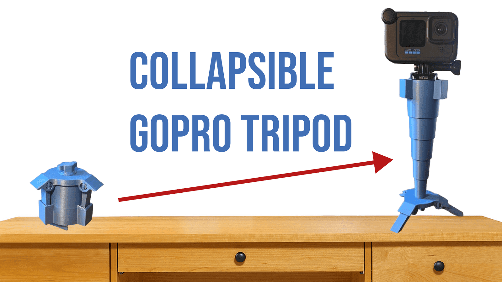 Collapsible Go-Pro Tripod, image 1 of 1