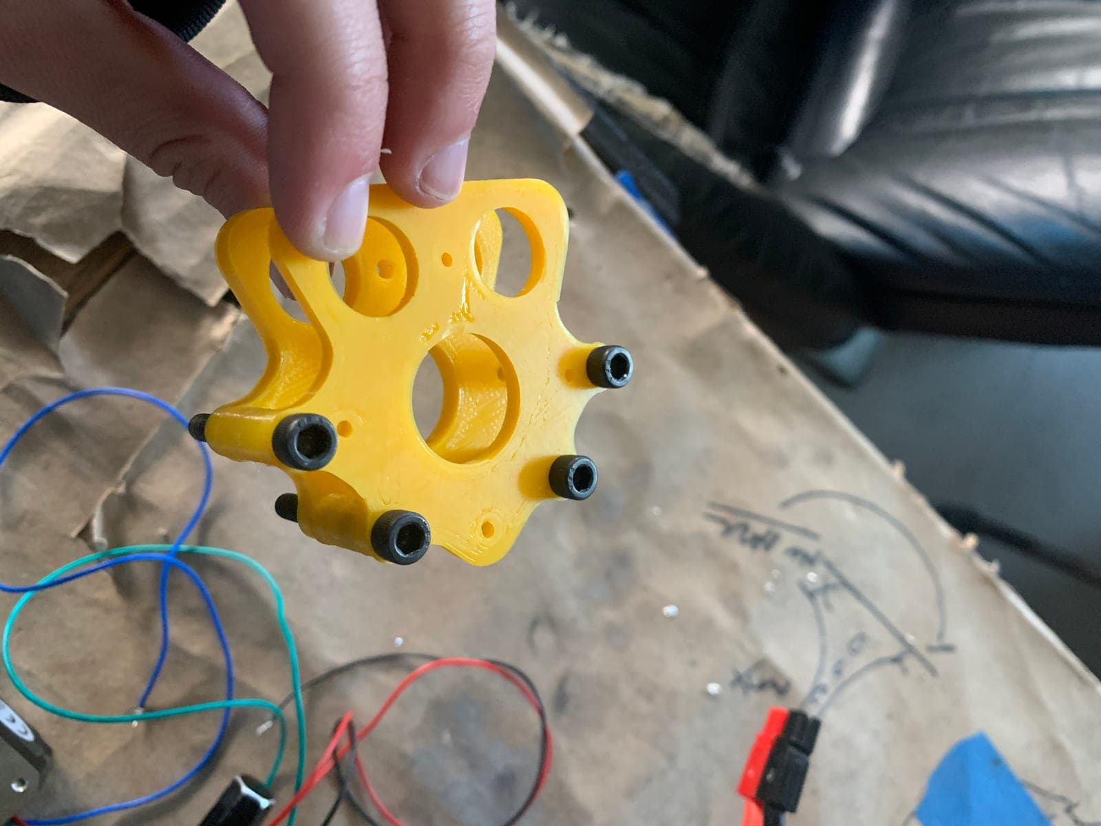 Cardboard Battlebot Gearbox, image 2 of 10